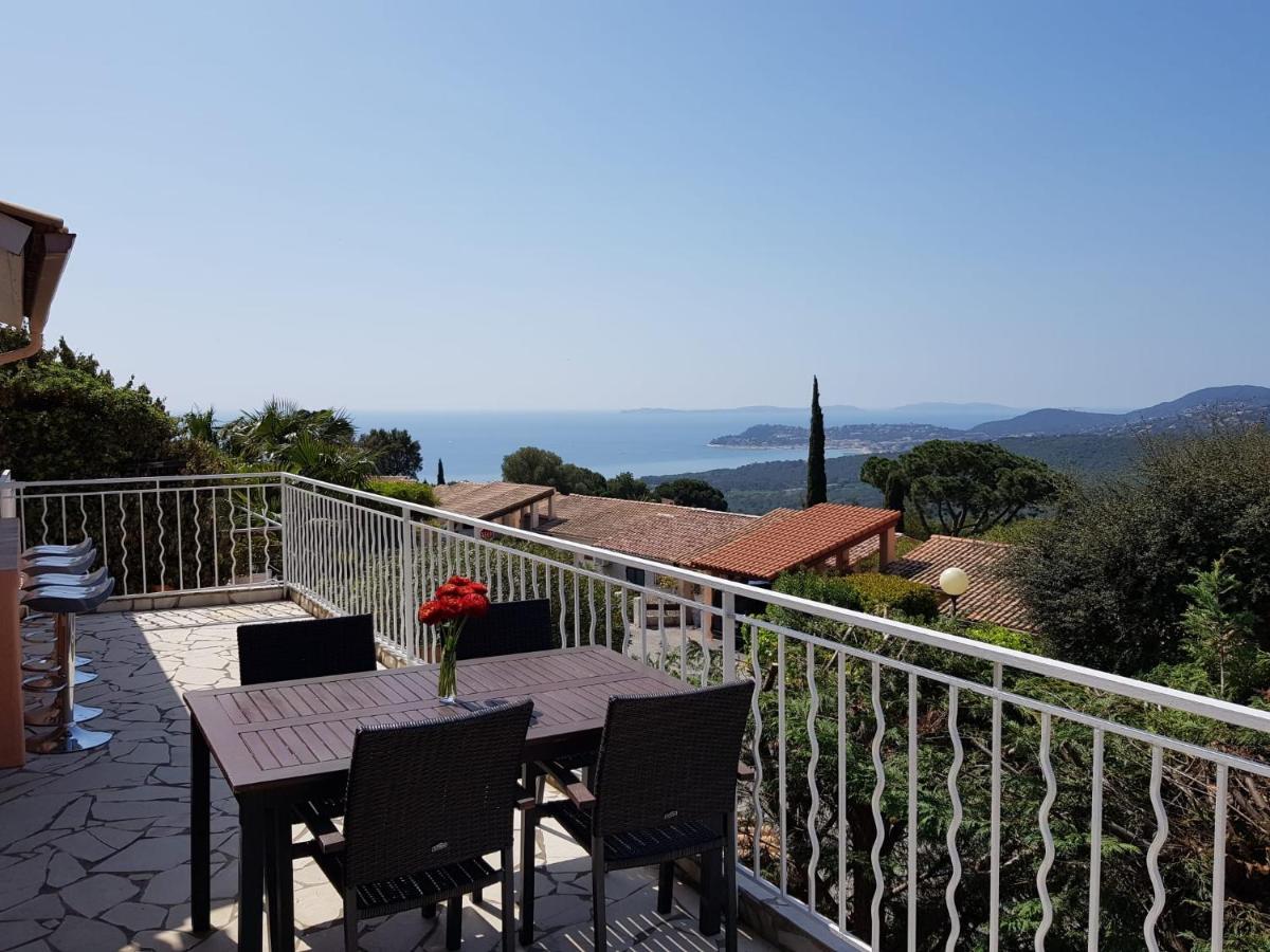 Villa Mit Grossartigem Panoramablick Auf Das Meer Und Direkt Am Pool La Croix-Valmer Ngoại thất bức ảnh